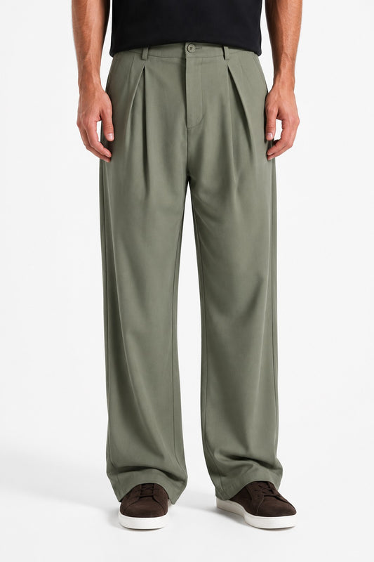 Tovah Pleated Trousers - Olive