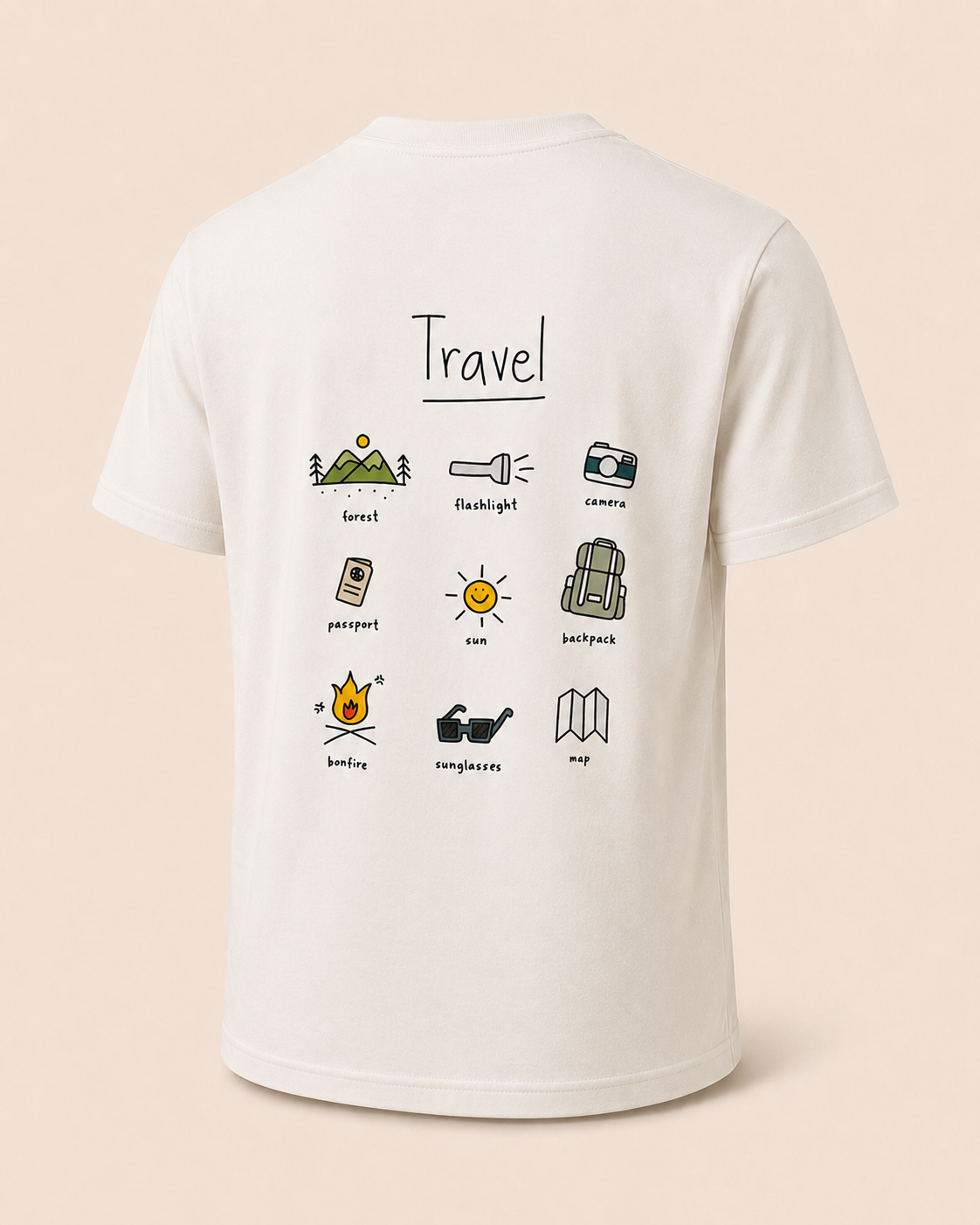 Travel icons Tee