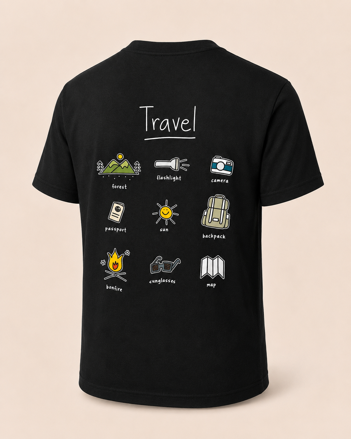 Travel icons Tee