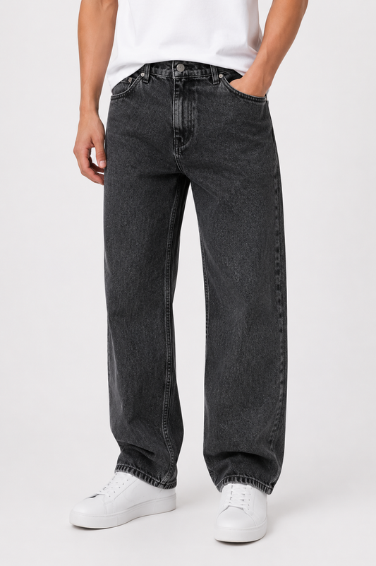 TOVAH Smoke Silver Relaxed Fit Jeans