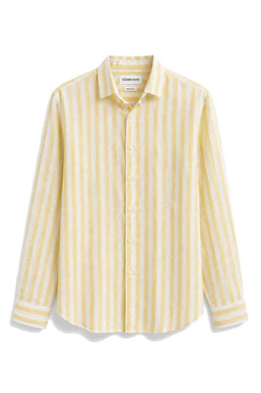 Tovah Striped Shirt - Yellow Stripe