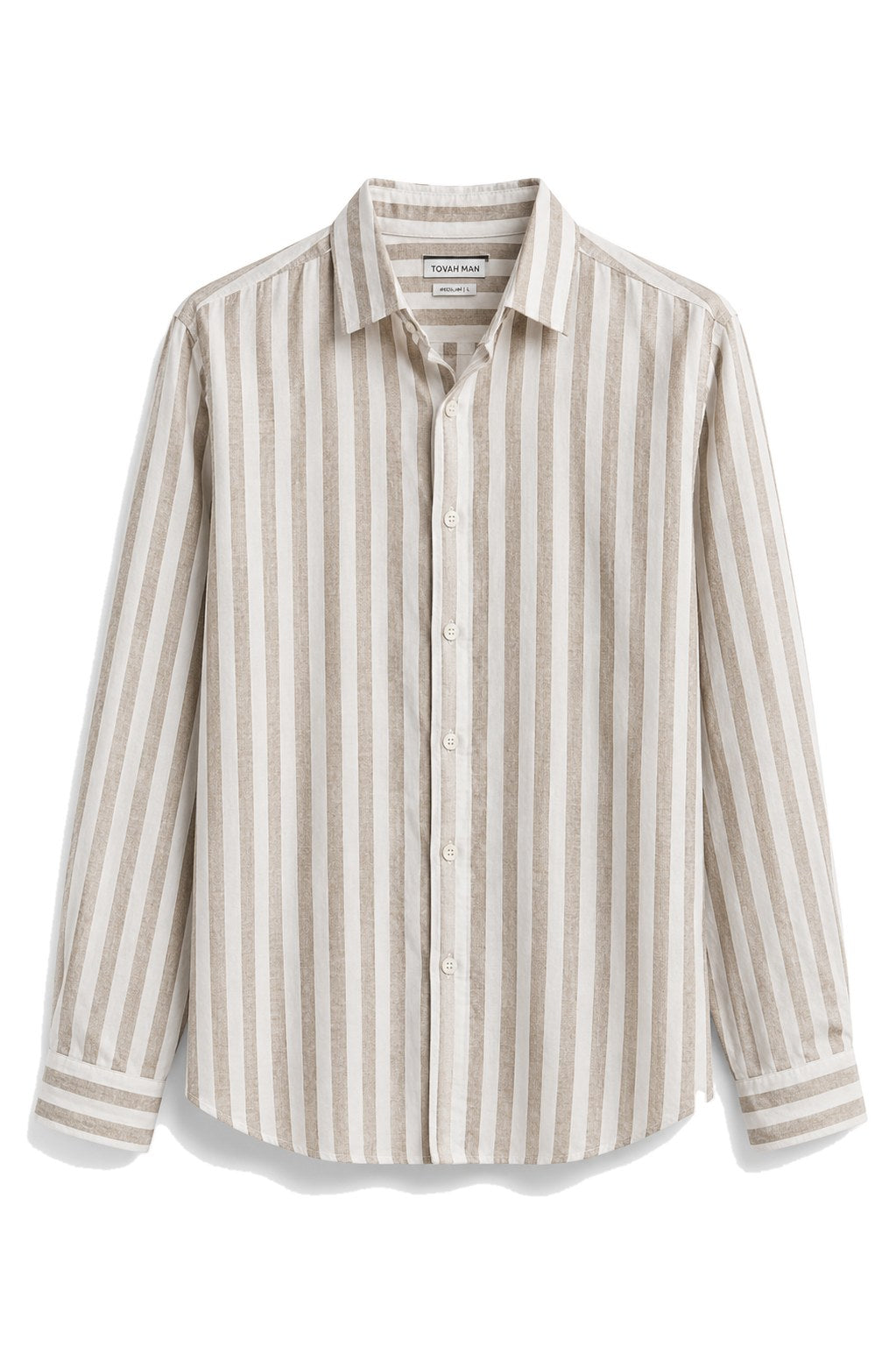 Tovah Striped Shirt - Beige Stripe