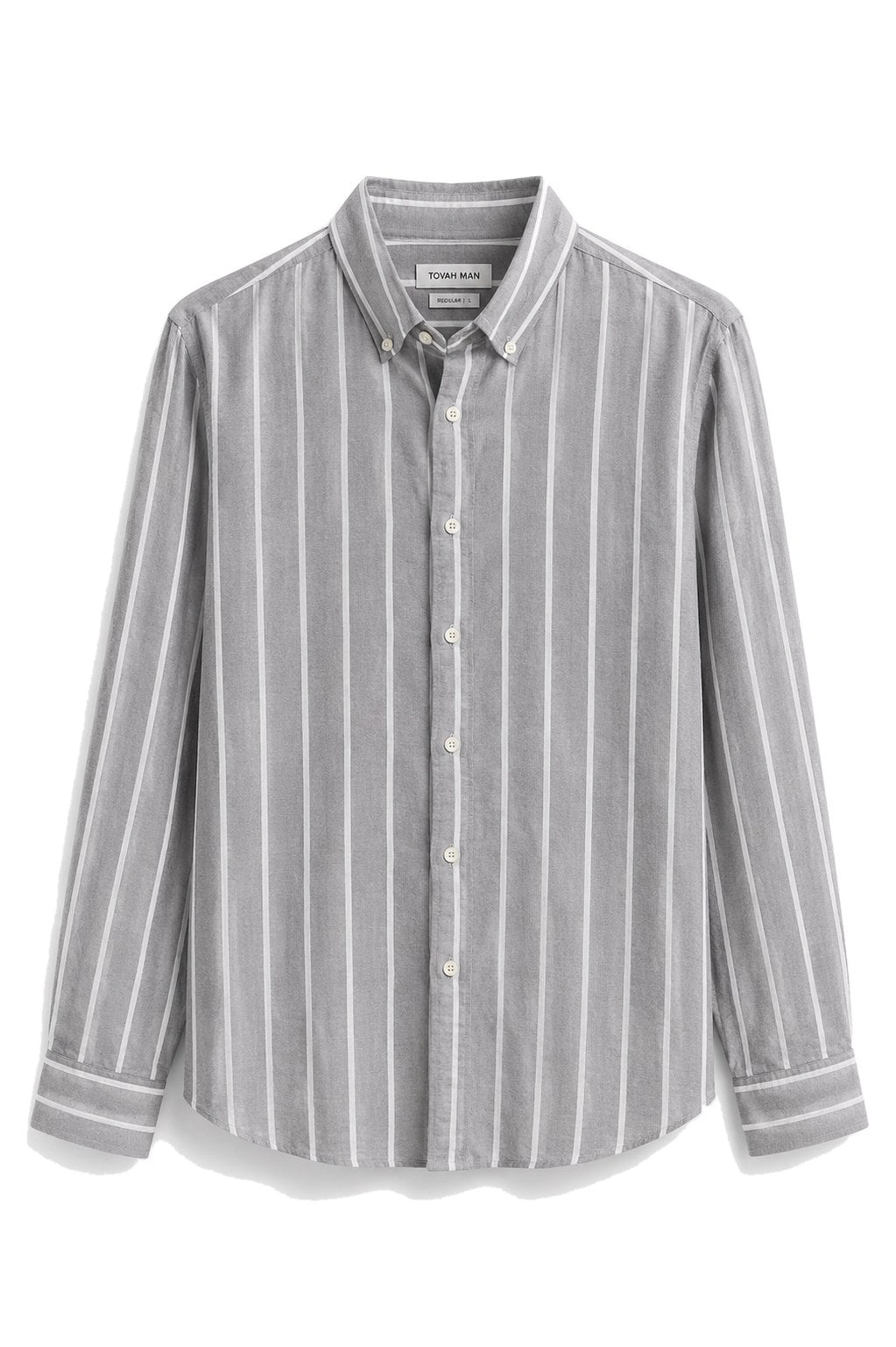 Tovah Striped Shirt - Grey Stripe