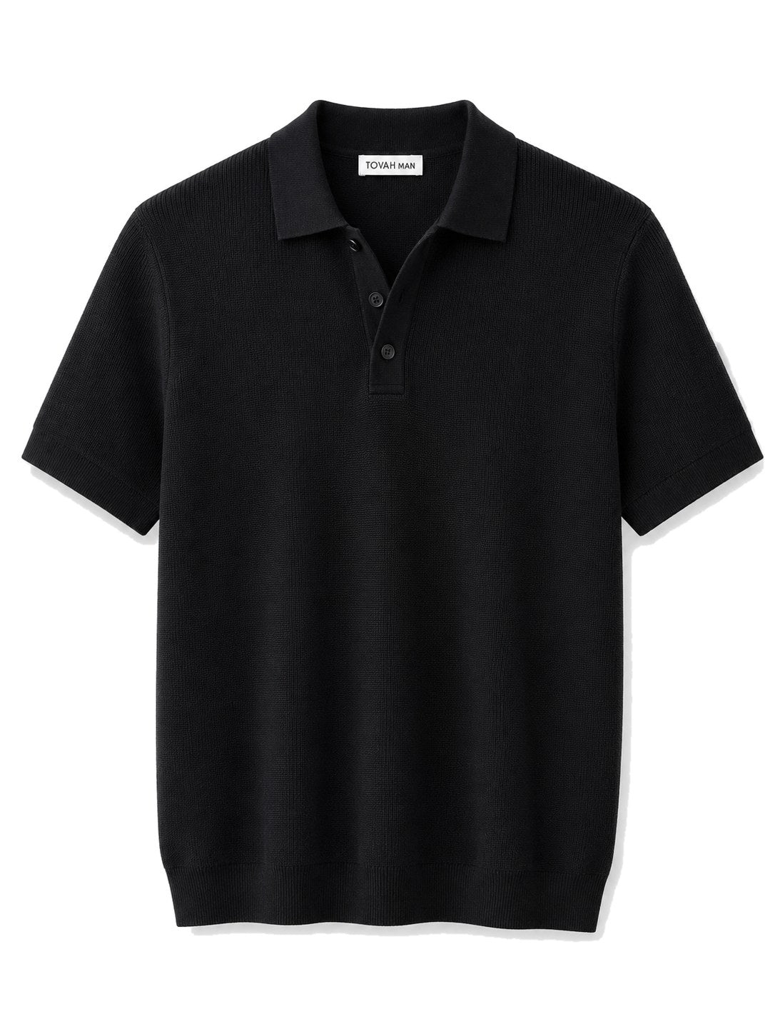 Tovah Knit Polo - Black