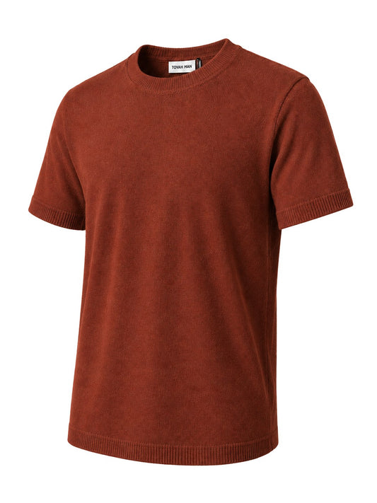 Tovah Textured Tee - Rust