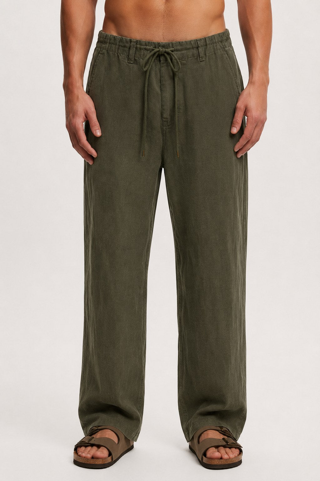 Tovah Linen Pants - Olive