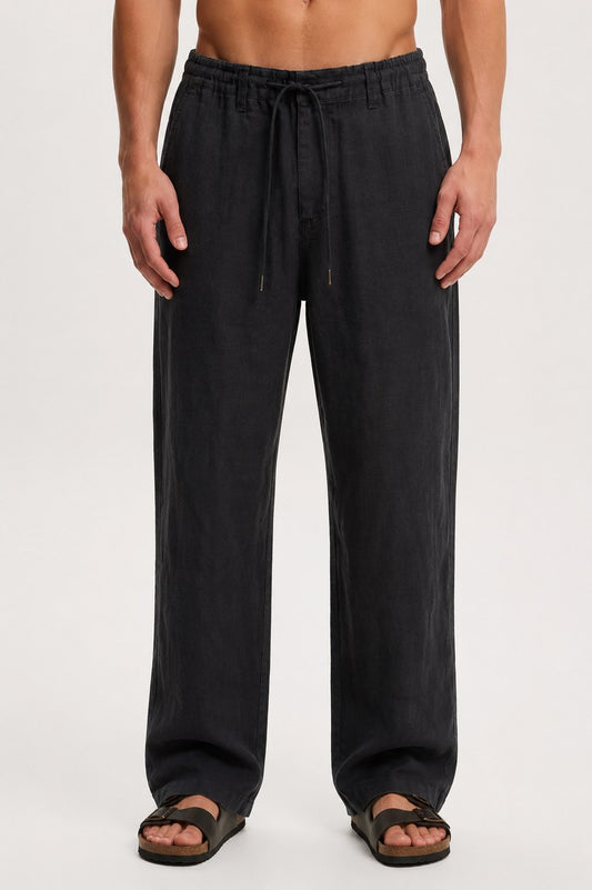 Tovah Linen Pants - Black