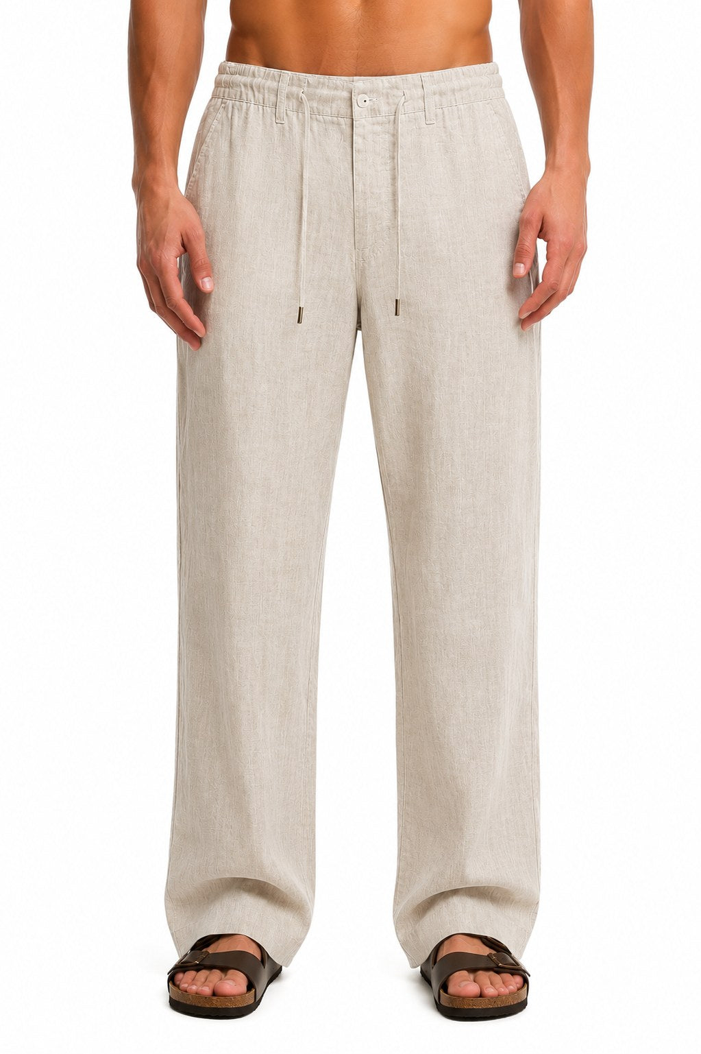 Tovah Linen Pants - Beige