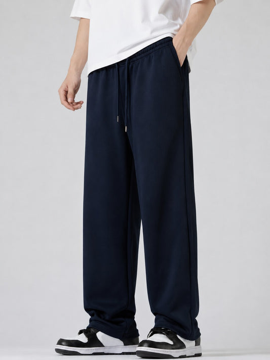 Tovah Wide-Leg Sweatpants - Navy