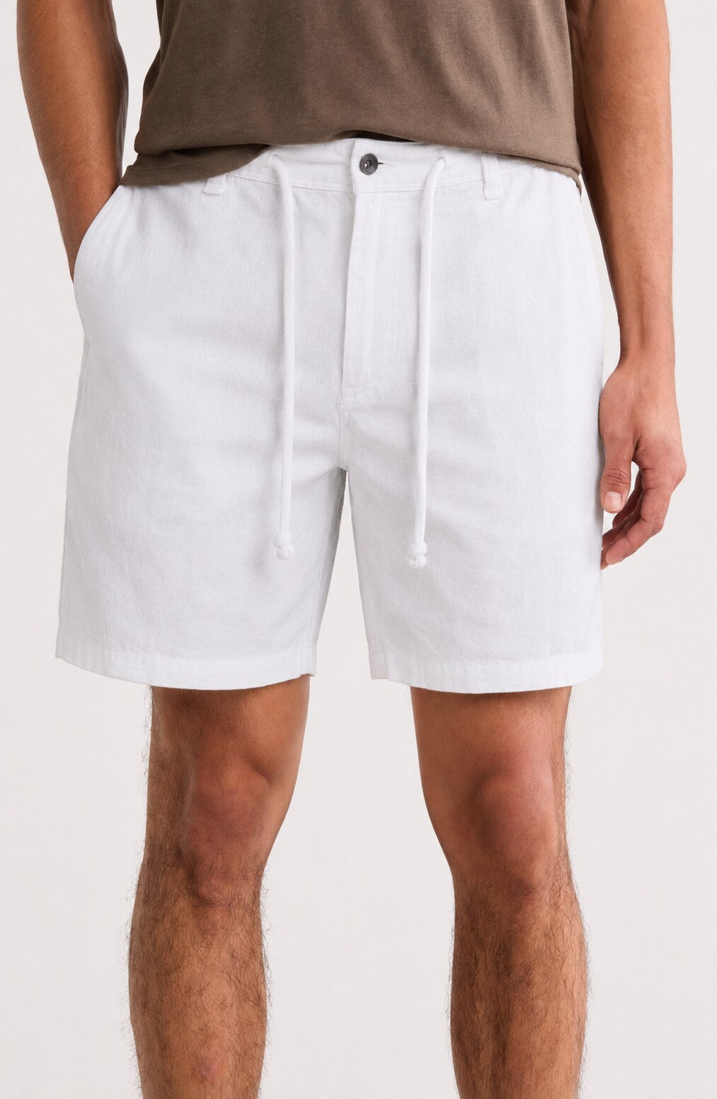 Tovah Linen Shorts - White