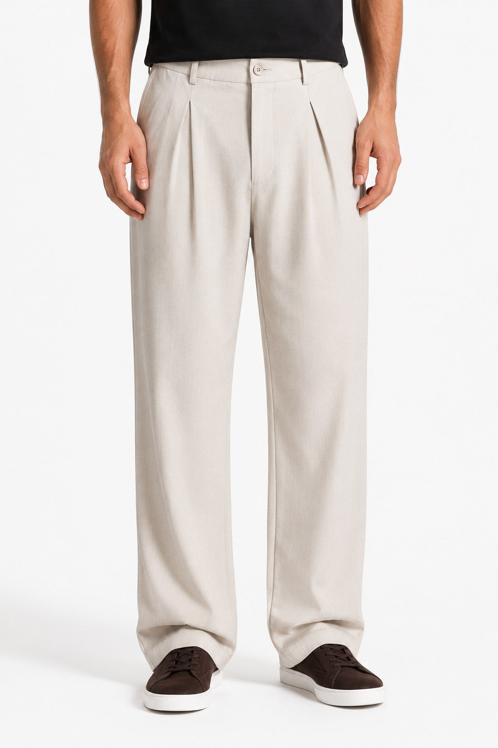 Tovah Pleated Trousers - Cream